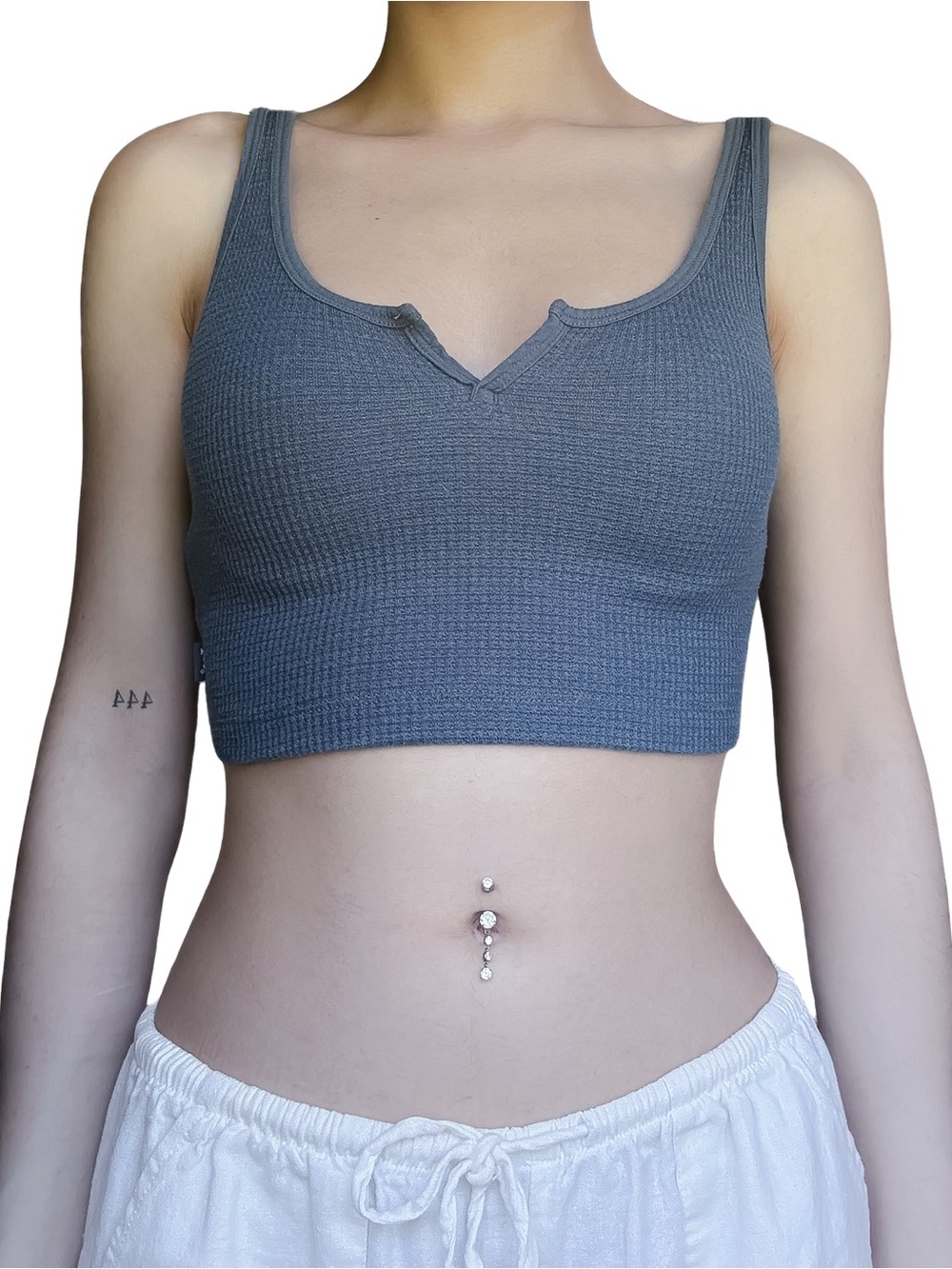 TNA Crop Top in Blue Size XXS GUC